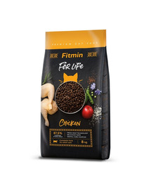FITMIN Cat For Life Adult Chicken 8 kg pour chats adultes avec du poulet