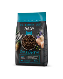 FITMIN Cat For Life Adult Fish and Chicken 1,8 kg pour chats adultes avec poisson et poulet