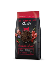 FITMIN Cat For Life Castrate Beef 8 kg pour chat castré avec viande de boeuf