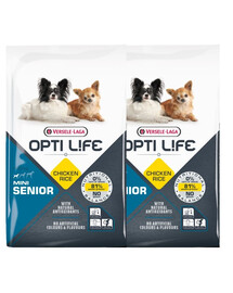VERSELE-LAGA Senior Mini Pour les chiens âgés de petites races Volaille 15 kg (2 x 7,5 kg)