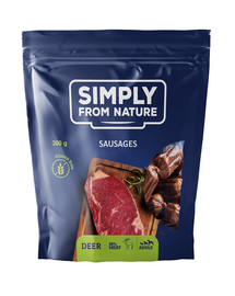 SIMPLY FROM NATURE Saucissons naturels du cerf 300 g