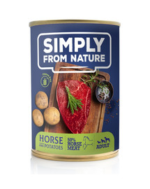 SIMPLY FROM NATURE Conserve pour chiens cheval et pommes de terre 400 g