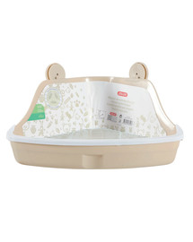 ZOLUX Petite toilette d'angle pour rongeurs 320x230x145mm beige