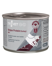 TROVET Unique Protein Turkey UPT Dinde pour chiens et chats 12x200 g