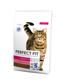 PERFECT FIT Adult 1+ Aliment complet sec de 7 kg pour chats adultes, riche en viande de bœuf