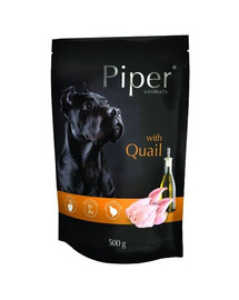 DOLINA NOTECI PIPER Animals -  nourriture humide avec caille pour chien - 500g