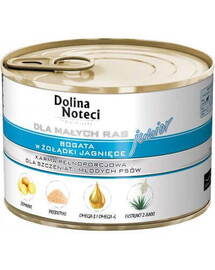 DOLINA NOTECI Premium Junior - Riche en estomac d'agneau pour chiots et jeunes chiens de petites races - 185g