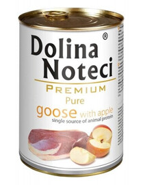 DOLINA NOTECI Premium Pure - Oie et pommes pour chiens adultes - 800g