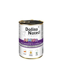 DOLINA NOTECI Premium Junior - Riche en foie de lapin pour chiots et jeunes chiens de moyennes et grandes races - 400g