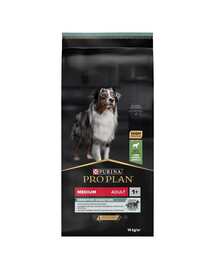 PURINA Pro Plan Medium Adult Sensitive Digestion OptiDigest Lamb - Agneau pour chiens de races moyennes avec digestion sensible - 14 kg