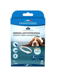 FRANCODEX Collier anti-stress à la valériane pour chiens < 25 kg 60 cm