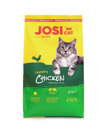 JOSERA JosiCat Crunchy Chicken - Croquettes croustillantes de poulet - 650g