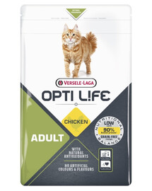 VERSELE-LAGA Opti Life Cat Adult Chicken 1 kg pour les chats adultes