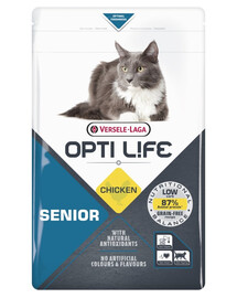 VERSELE-LAGA Opti Life Cat Senior Chicken 2.5 kg pour les chats âgés
