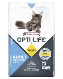 VERSELE-LAGA Opti Life Cat Sterlised/Light Chicken 2.5 kg pour les chats stérilisés
