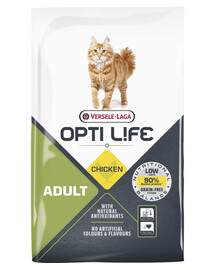 VERSELE-LAGA Opti Life Cat Adult Chicken 7.5 kg pour les chats adultes