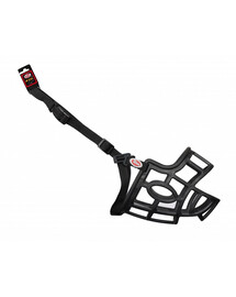 PET NOVA Muselière en plastique flexible XXL muselière 44,5cm sangle 62-87cm