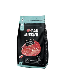 PAN MIĘSKO - Porc et sanglier pour chiens de tailles moyennes - 9 kg