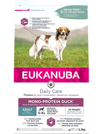 EUKANUBA Daily Care S-XL Adult -  nourriture monoprotéinée de canard pour chiens adultes - 2,3 kg