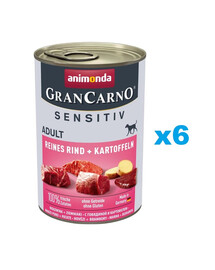 ANIMONDA Grancarno Sensitive boeuf et pommes de terre 6x400 g