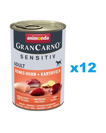 ANIMONDA Grancarno Sensitive poulet et pommes de terre 12x400 g