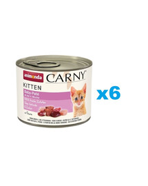 ANIMONDA Carny Kitten Baby Pâté pour chatons 6x200 g