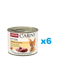 ANIMONDA Carny Kitten Poultry Cocktail - cocktail de volaille pour chatons 6x200 g