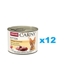 ANIMONDA Carny Kitten Poultry Cocktail - cocktail de volailles pour chatons 12x200 g