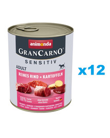 ANIMONDA Grancarno Sensitive boeuf et pommes de terre 12x800 g