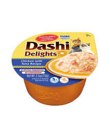 INABA Cat Dashi Delights - bouillon poulet et thon - 70 g