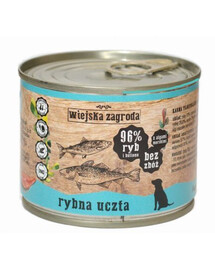 WIEJSKA ZAGRODA - Festin de poissons nourriture pour chiens sans céréales - 200 g