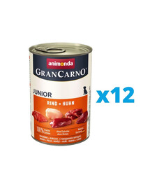 ANIMONDA Grancarno Junior poulet + boeuf pour chiots 12 x 800 g