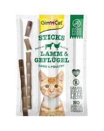 GIMCAT Sticks Lamb&Poultry - Bâtonnets d'agneau et de volaille - 4 pièces