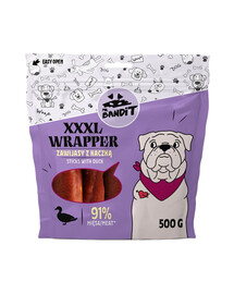 MR. BANDIT Wrapper XXXL Bâtonnets au canard pour chiens 500 g