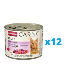 ANIMONDA Carny Adult Dinde et agneau 12 x 200 g