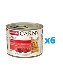 ANIMONDA Carny Adult Boeuf 6 x 200 g