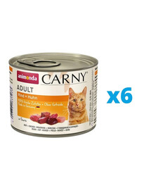 ANIMONDA Carny bœuf et poulet 6 x 200 g
