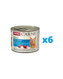 ANIMONDA Carny Adult Boeuf, morue et racines de persil 6 x 200 g