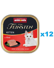 ANIMONDA Vom Feinsten Kitten Boeuf pour chatons 12x100 g