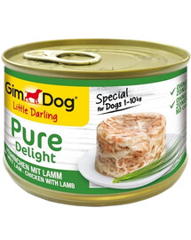 GIMDOG Pure Delight Chicken&Lamb - Poulet et agneau pour chiens de petites races - 150 g