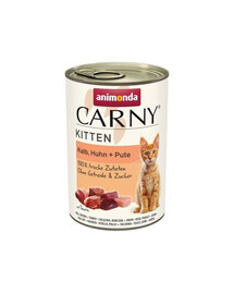 ANIMONDA Carny Kitten Veal&Chicken&Turkey 400 g Veau, Poulet & Dinde pour chatons