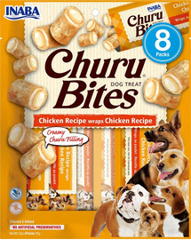 INABA Churu Bite Chicken 8x12g wraps de poulet pour chiens