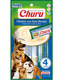 INABA Churu Chicken&Tuna Nourriture humide au poulet et au thon 4x14g