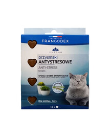 FRANCODEX Friandises anti-stress à l'herbe à chat pour chats 12 pcs.