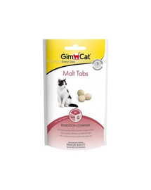 GIMCAT Every Day Tabs Malt - friandises décongestionnantes au malt pour chats - 40 g