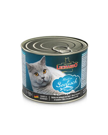 LEONARDO Quality Selection nourriture humide pour chat riche en poissons marins 200 g