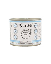 GUSSTO Cat Fresh Salmon Conserve pour chat saumon frais 200 g