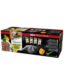 SHEBA Nature’s Collection Choix de saveurs aliment complet humide pour chats adultes 40x85g