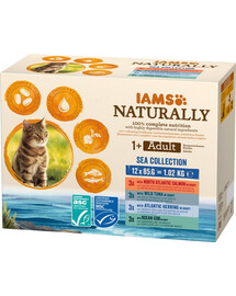IAMS Naturally Cat Adult Sea Collection 12 x 85 g