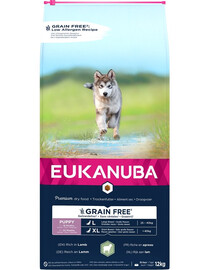 EUKANUBA Grain Free L/XL Puppy - riche en agneau pour les chiots de grande et très grande race - 12 kg